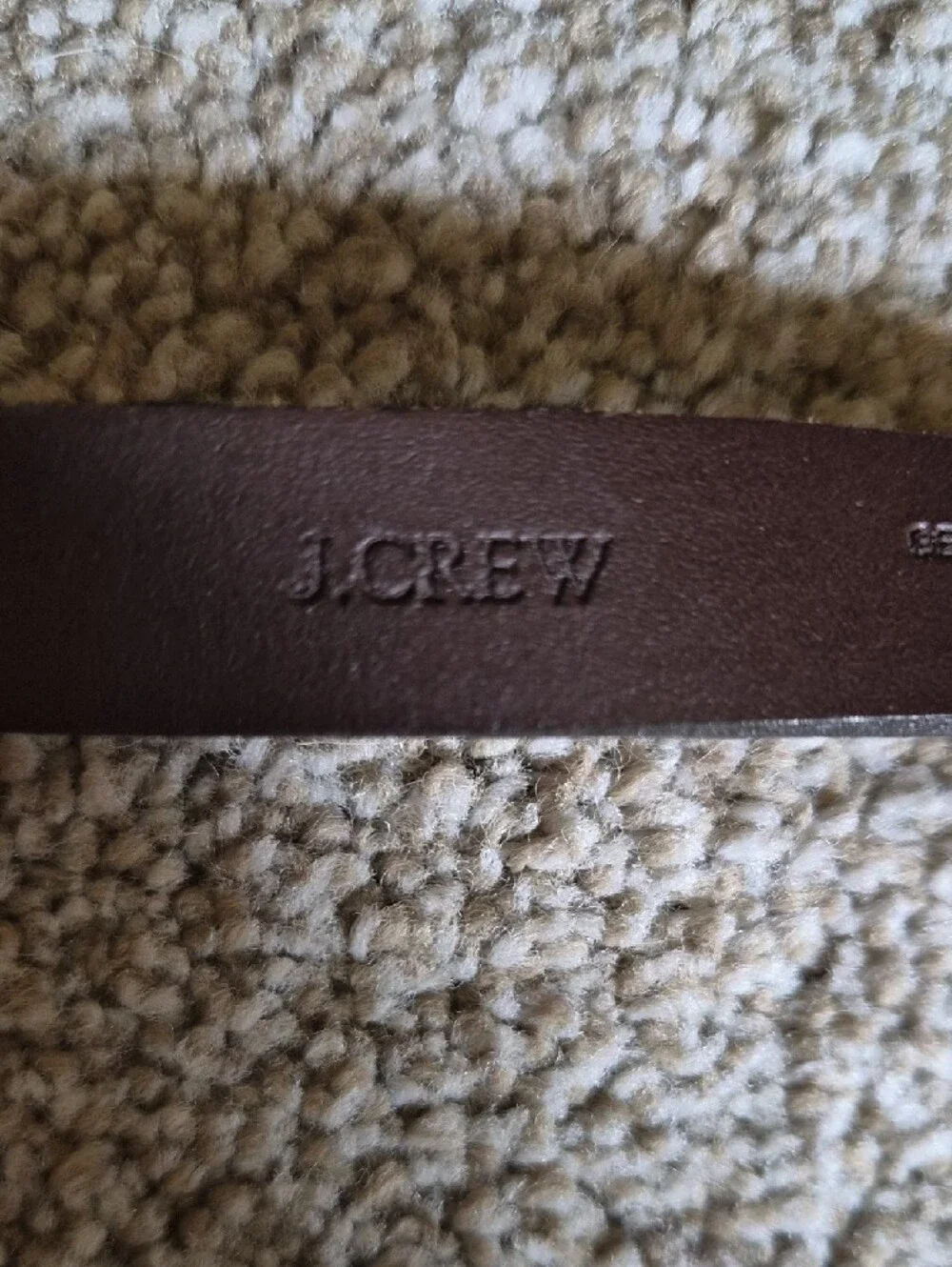 J. Crew Leopard-Print Skinny Belt with Gold Buckle Small